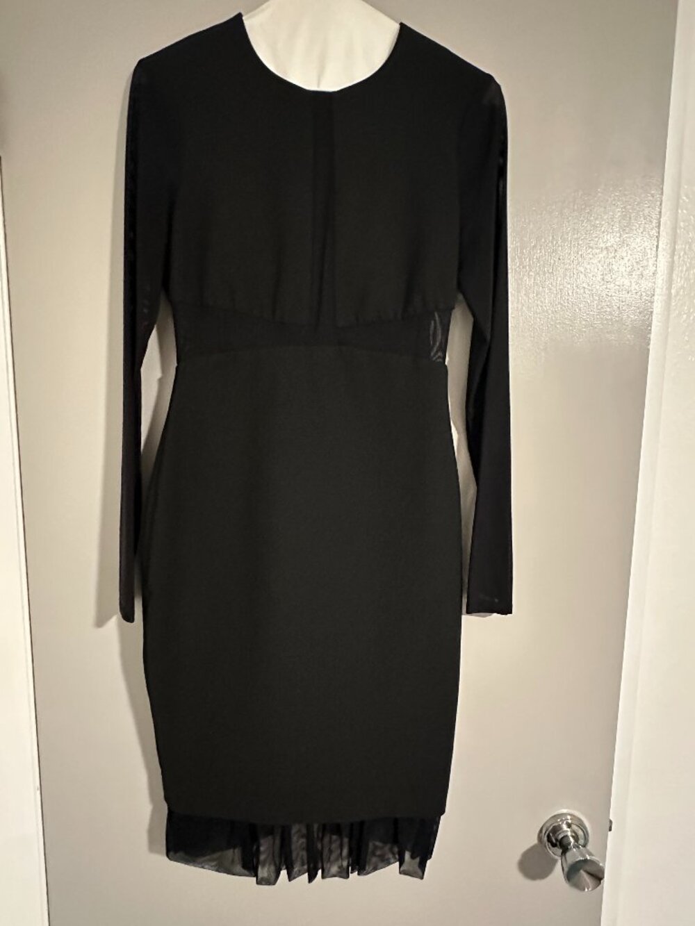 Elizabeth and James Black Designer Dress
